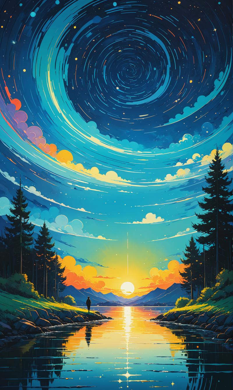 01229-164636163-Art by James R. Eads, Swirling and flowing lines define the vivid landscapes and sky, drawing inspiration from Van Gogh's Starry.png